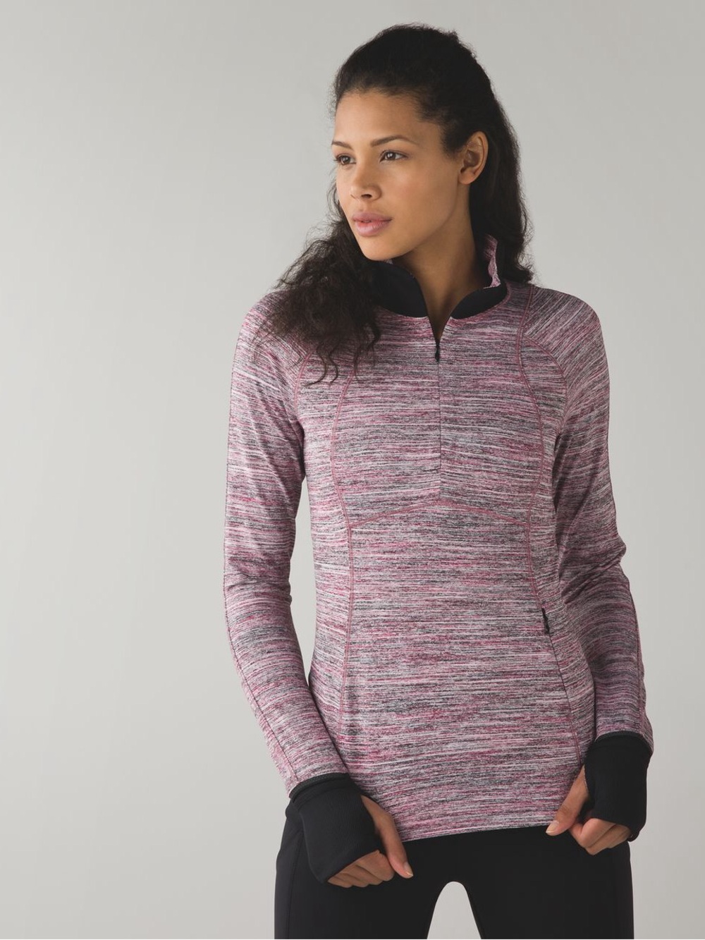 Lululemon Runderful 1/2 Zip
Space Dye Camo Berry Rumble Multi / Black